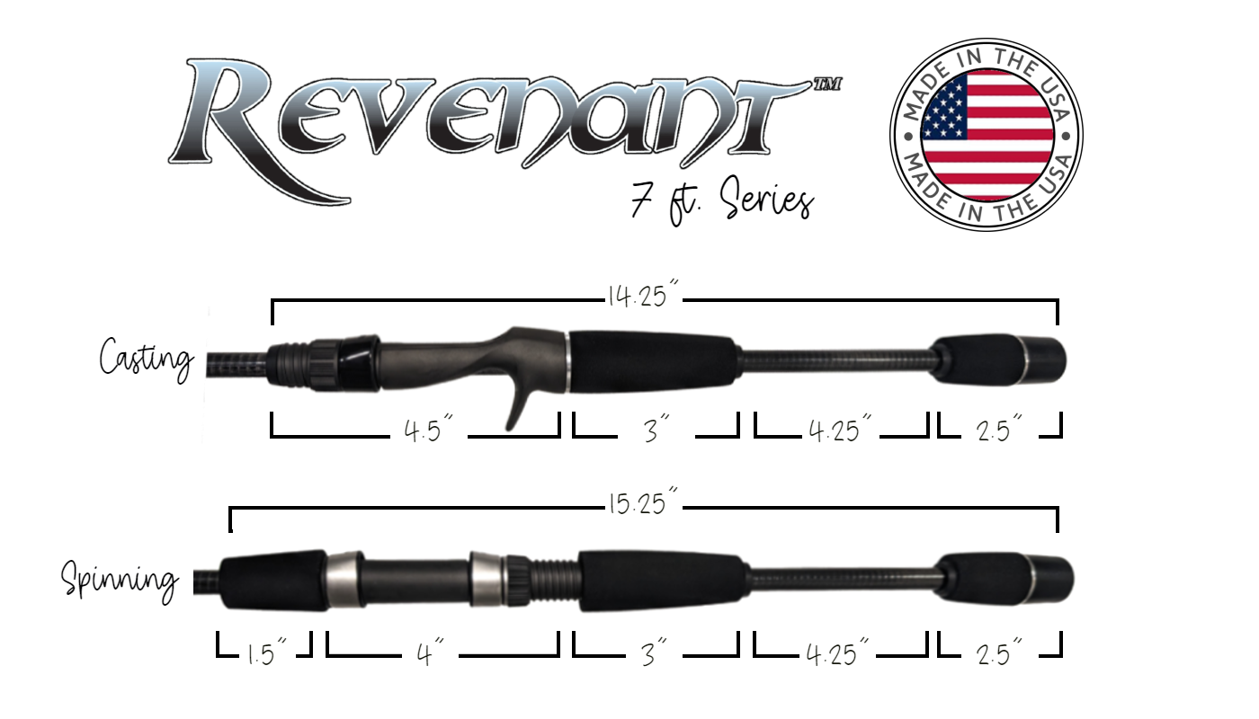 Revenant™ 843: 7 ft Made in the USA Fishing Rod – Cajun Rods