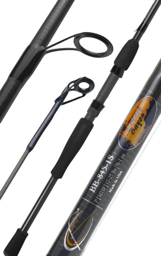 Black Bayou 905: 7 ft 6 in / Med Hvy Power / Fast Action Spinning Split Grip Black Bayou 905: 7 ft 6 in / Med Hvy Power / Fast Action Spinning Split Grip