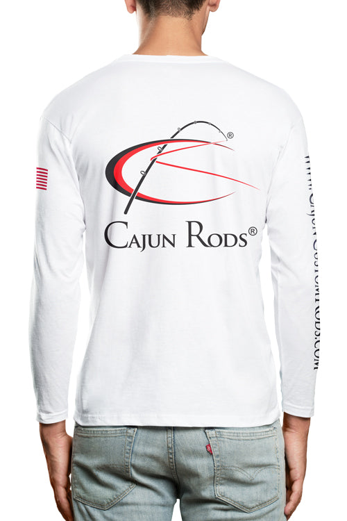 Cajun Long Sleeve Fishing Shirt - White – Cajun Rods